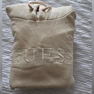 Guess Cream Hoodie Dress
